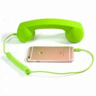 Телефонная ретро трубка для смартфона зелёная - Телефонная ретро трубка для смартфона зелёная
