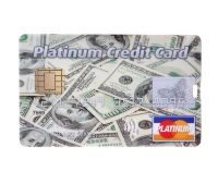 Флешка-кредитка "Platinum Credit Card USD" 4 Гб